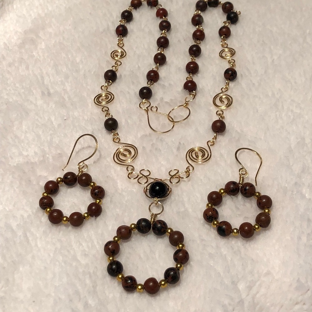 Mahogany Obsiadian Set